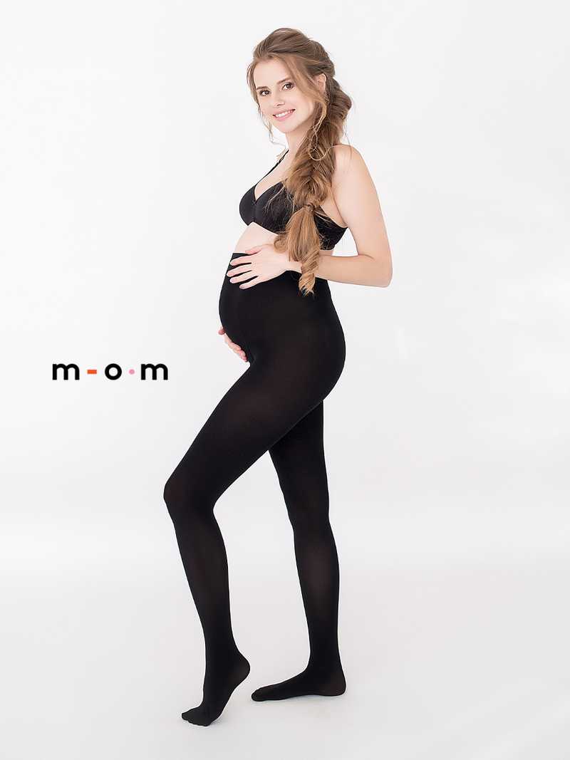 Moms on Maternity: MOM Model 590 Opaque Black Tights